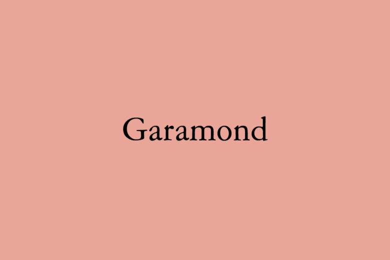 Garamond font