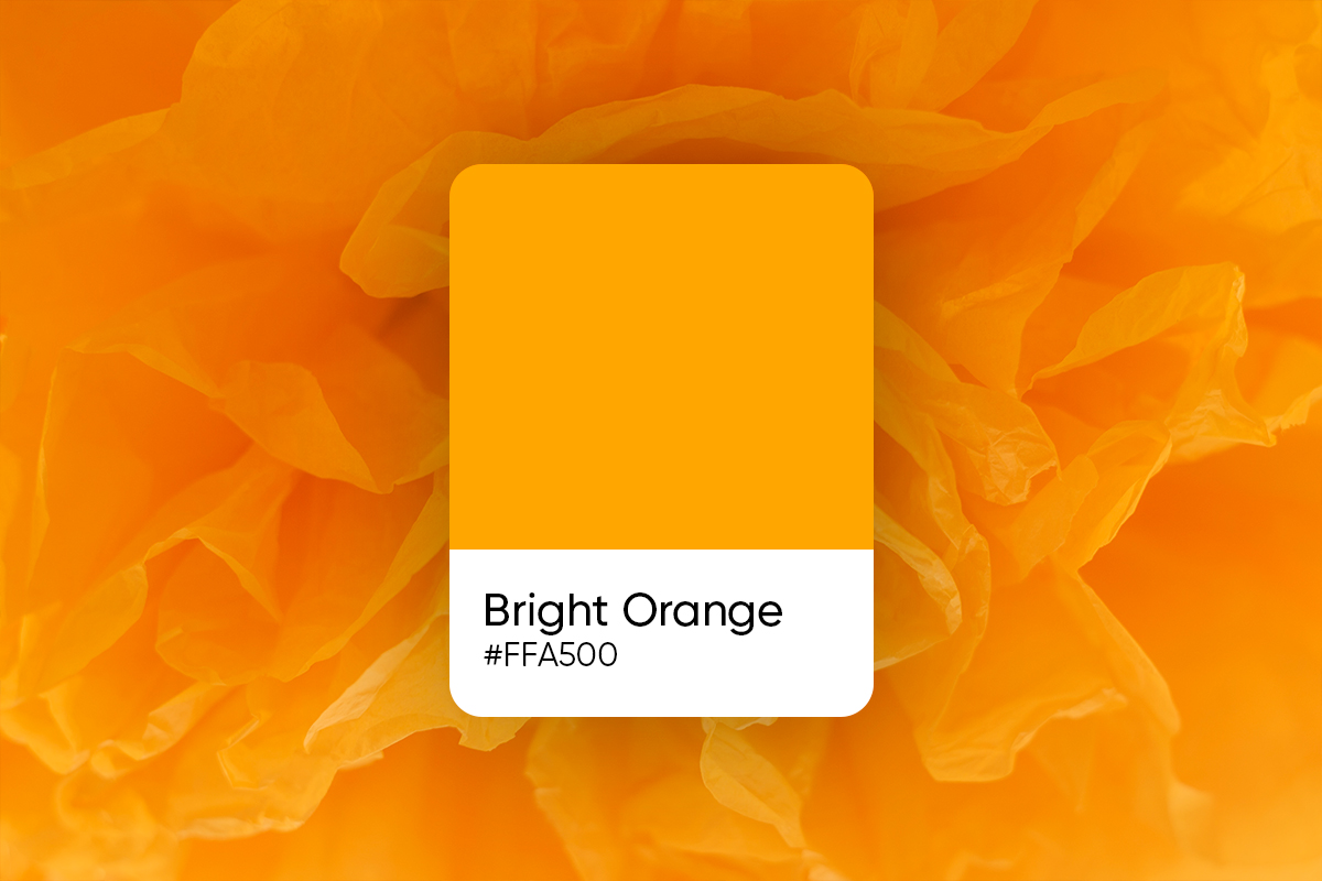 bright orange color code