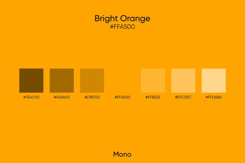 monochromatic orange