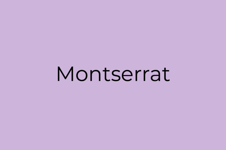 montserrat font