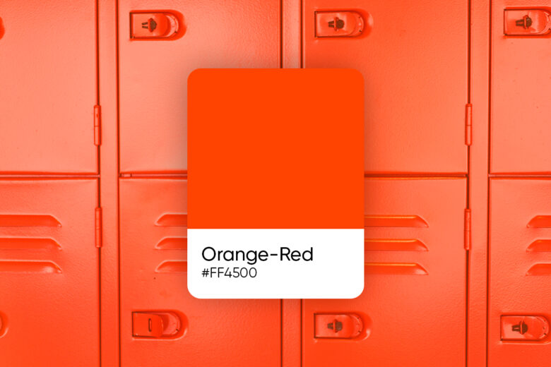 orange red color
