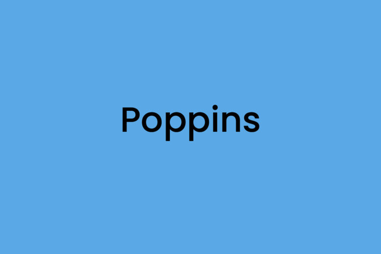 Poppins font