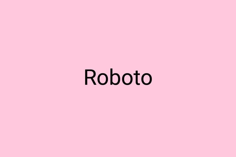 Roboto font