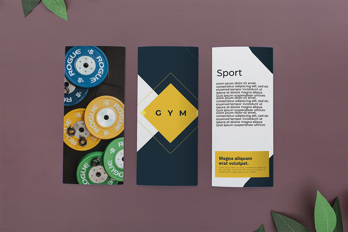example of a gym brochure made in picsart