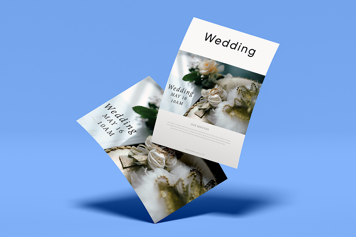 wedding flyer design example