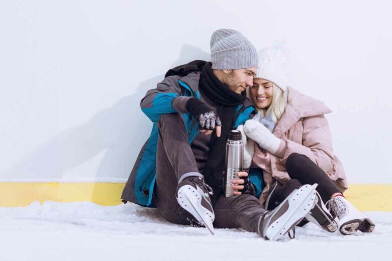 A Cheerful Couple Poses With Ski Boards On Snowy Slopes Photo Background  And Picture For Free Download - Pngtree