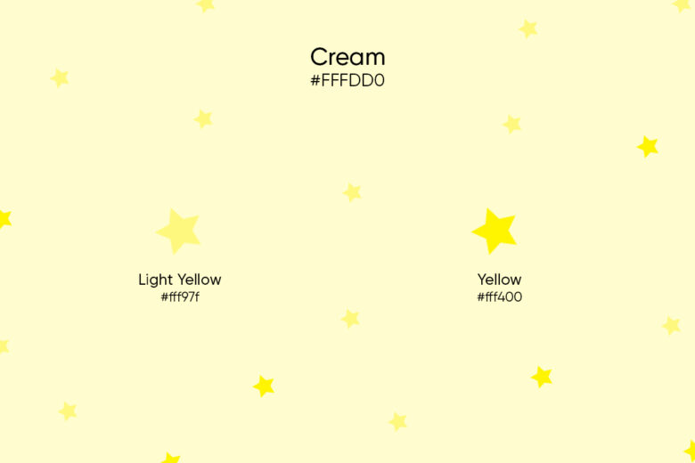 yellow and light yellow