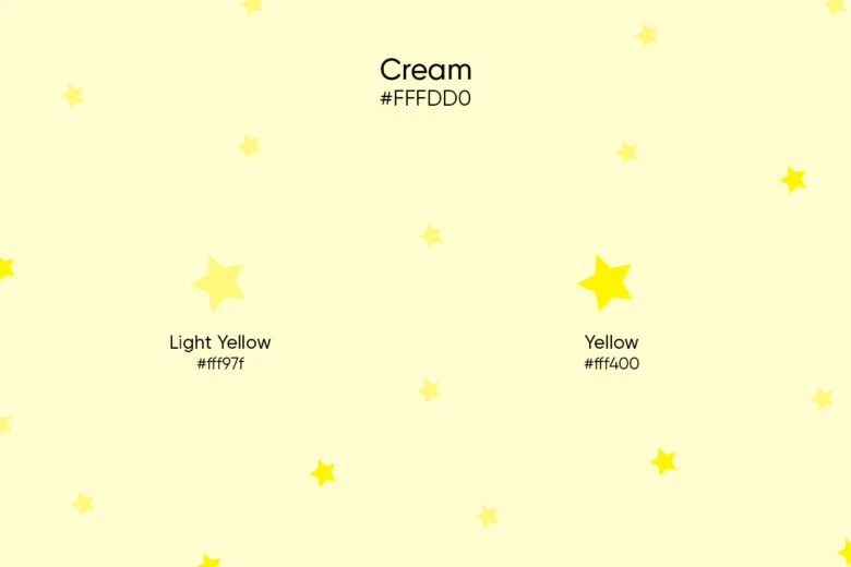 yellow and light yellow