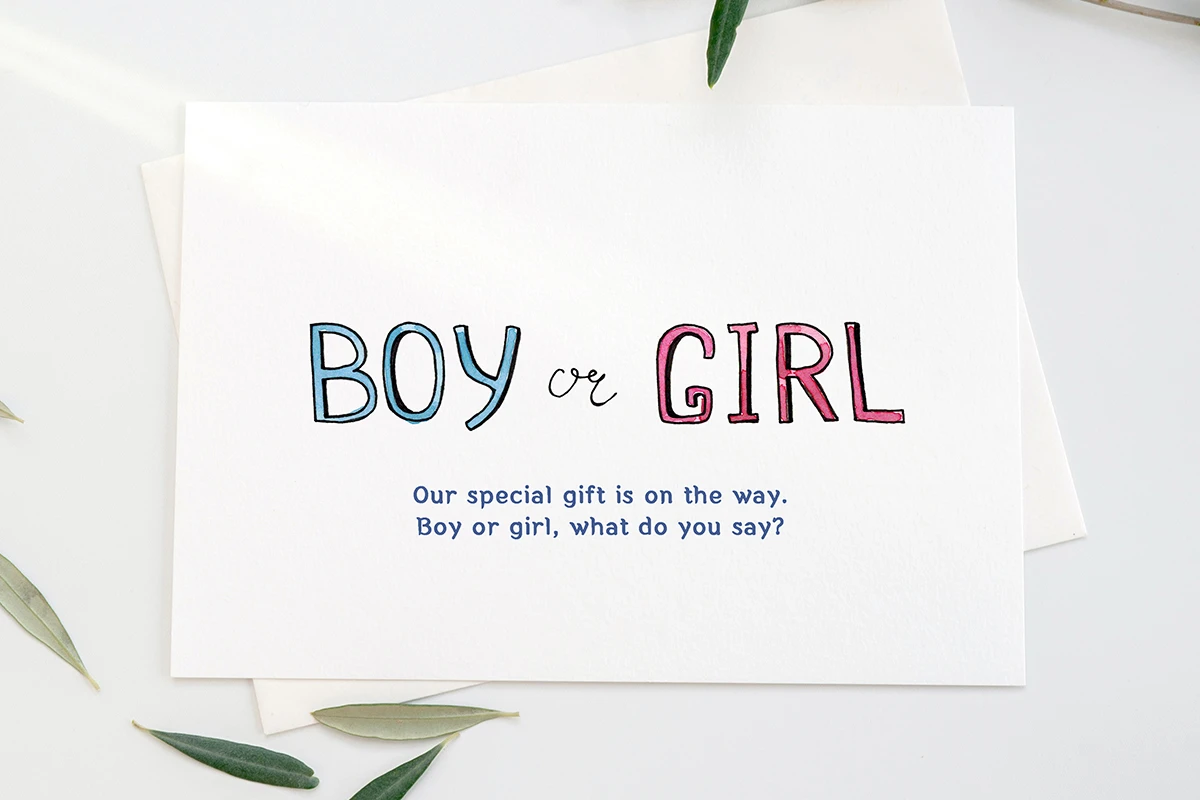 gender reveal party invitation wording