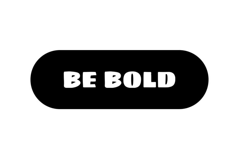 Black Bold Monogram Personal brand Logo Template