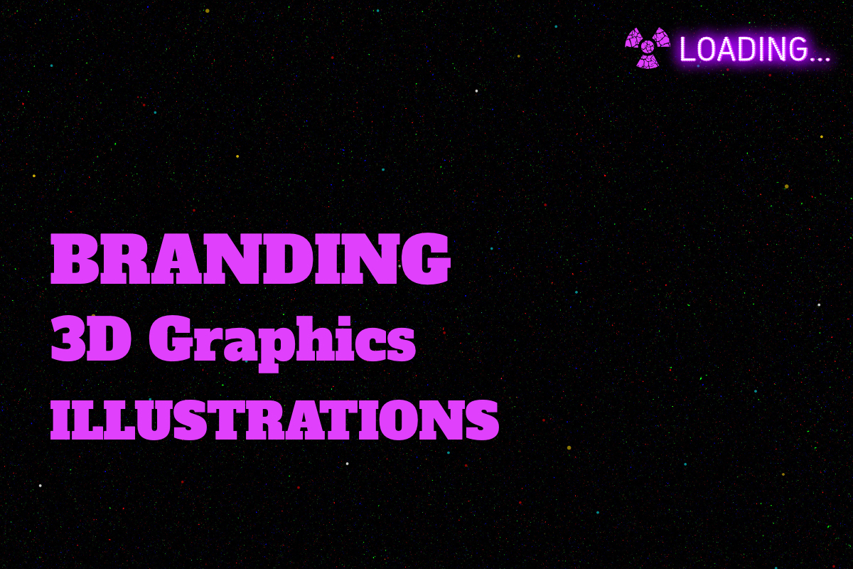 pink font on black background of a design portfolio example