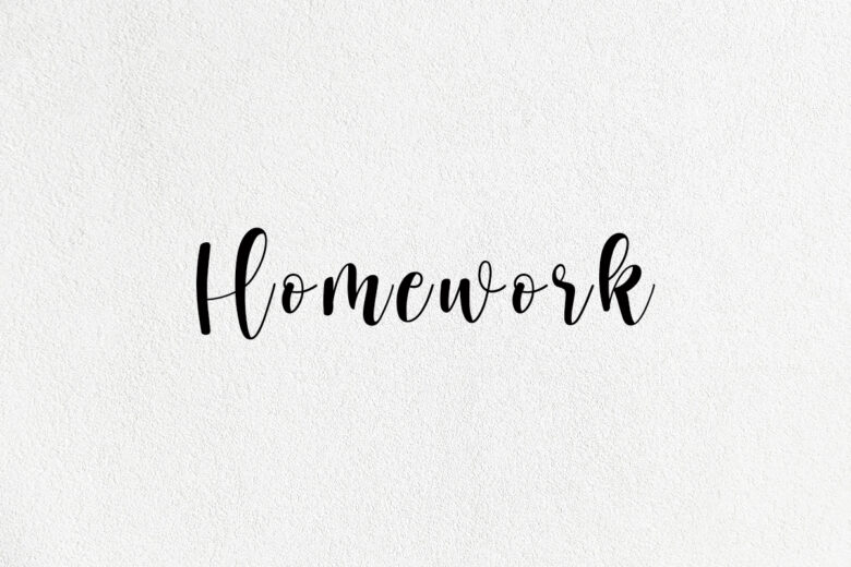 homework font