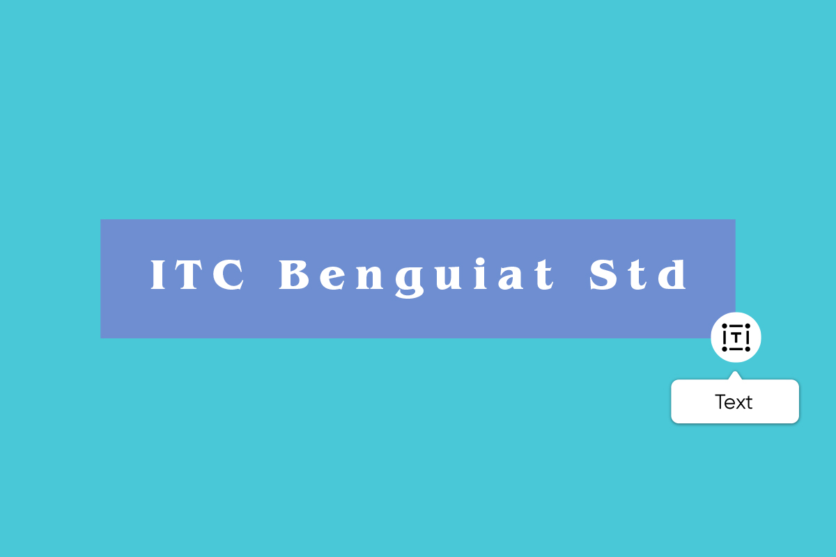 ITC benguiat std font