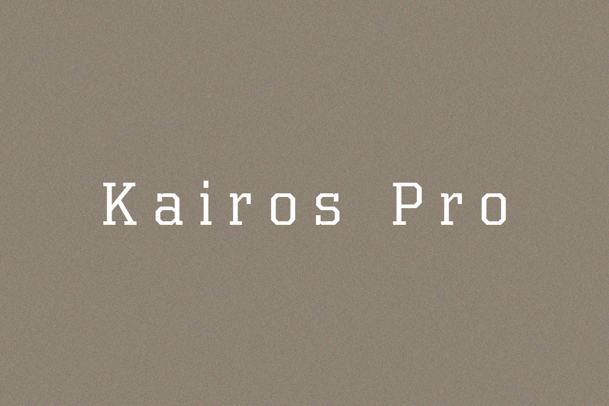 kairos pro typewriter fontface