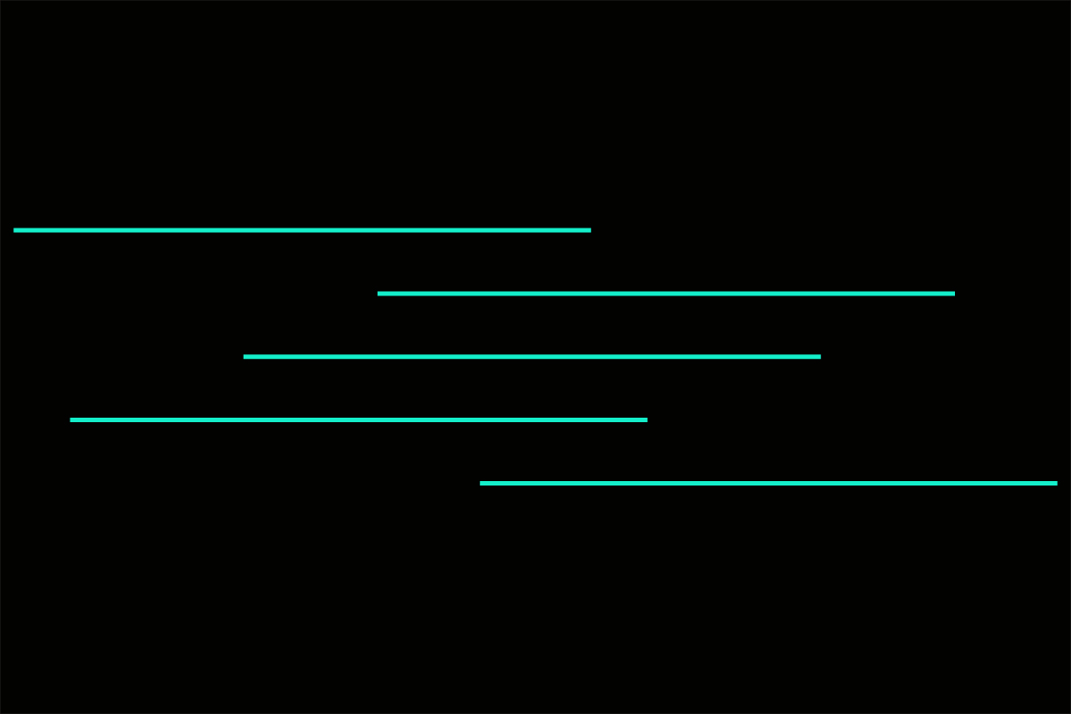 green parallel lines on a black background