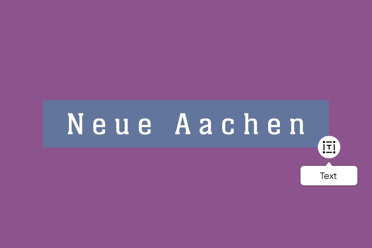 neue aachen font