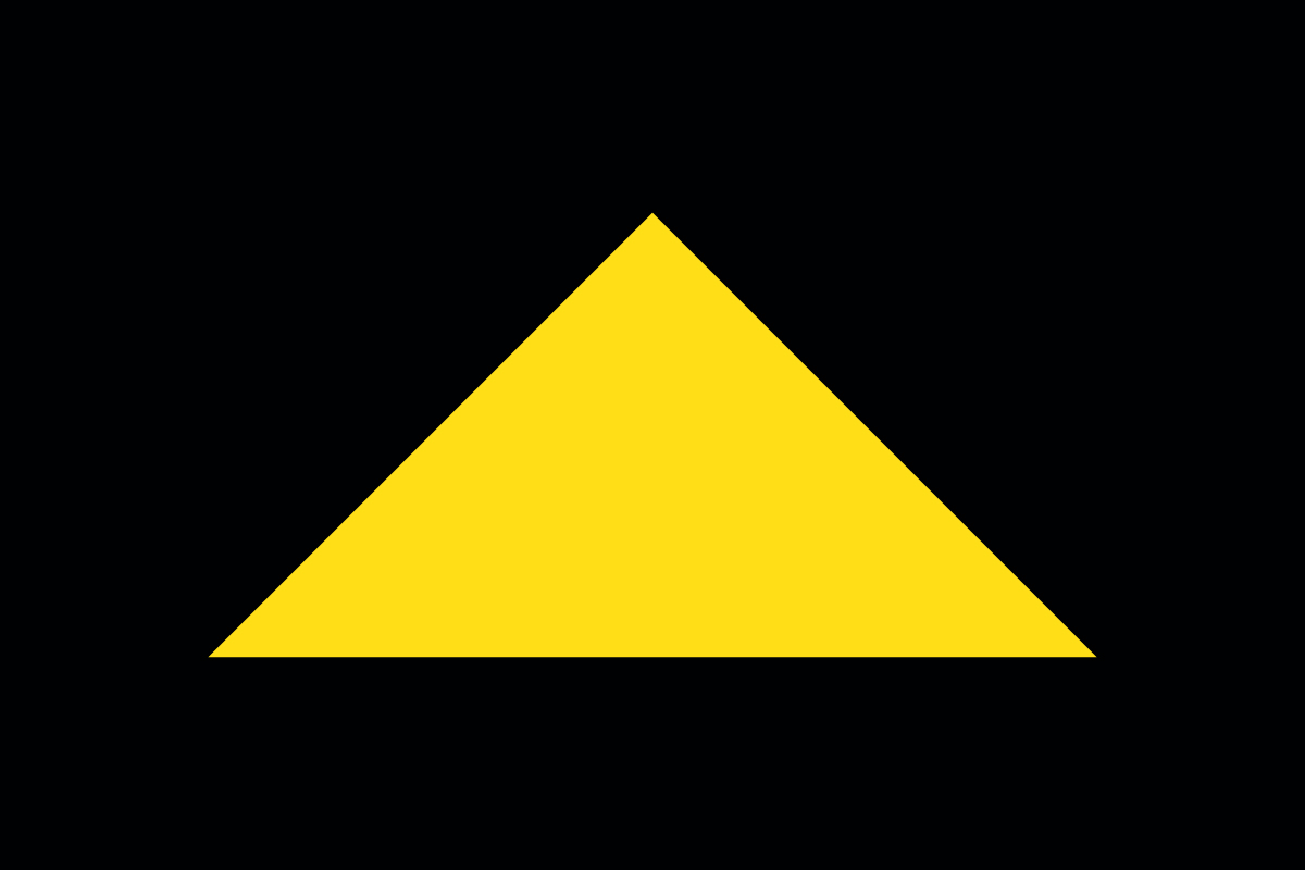 yellow triangle geometric shape logo