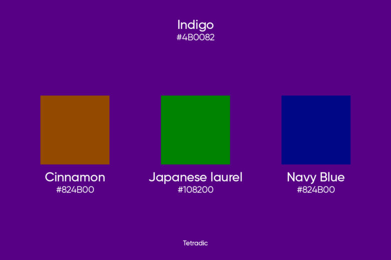 indigo color pallet