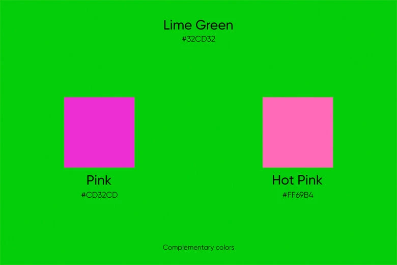 complementary lime green