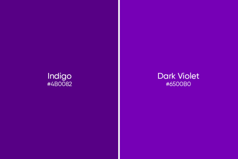 indigo vs dark violet