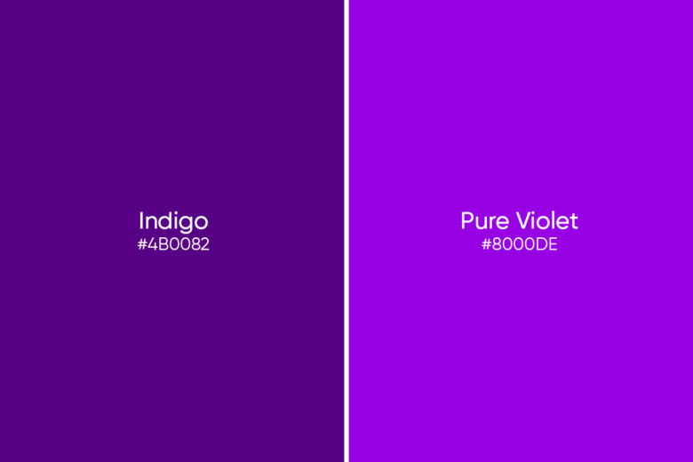 indigo vs pure violet