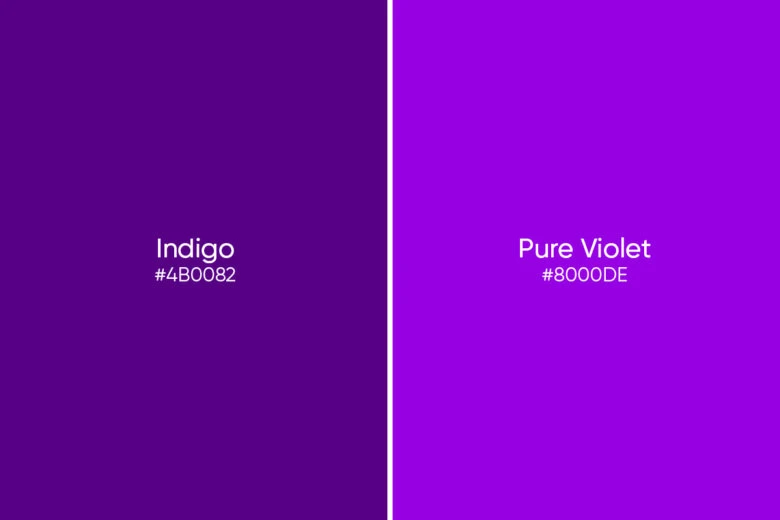 indigo vs pure violet