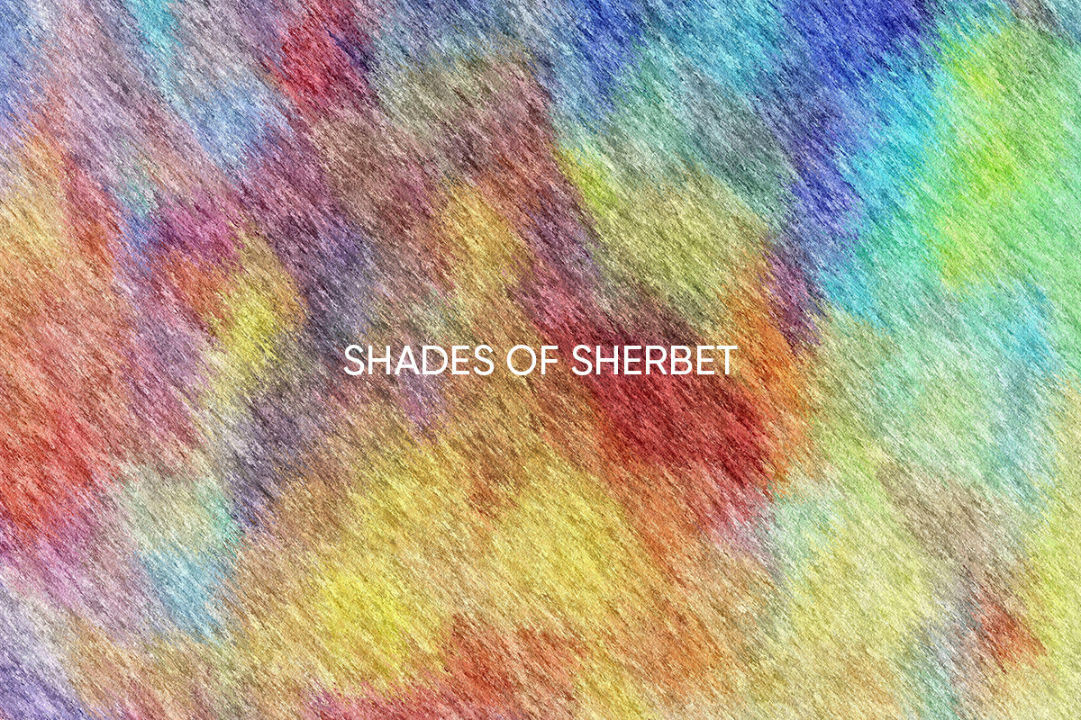 sherbert themed color palette