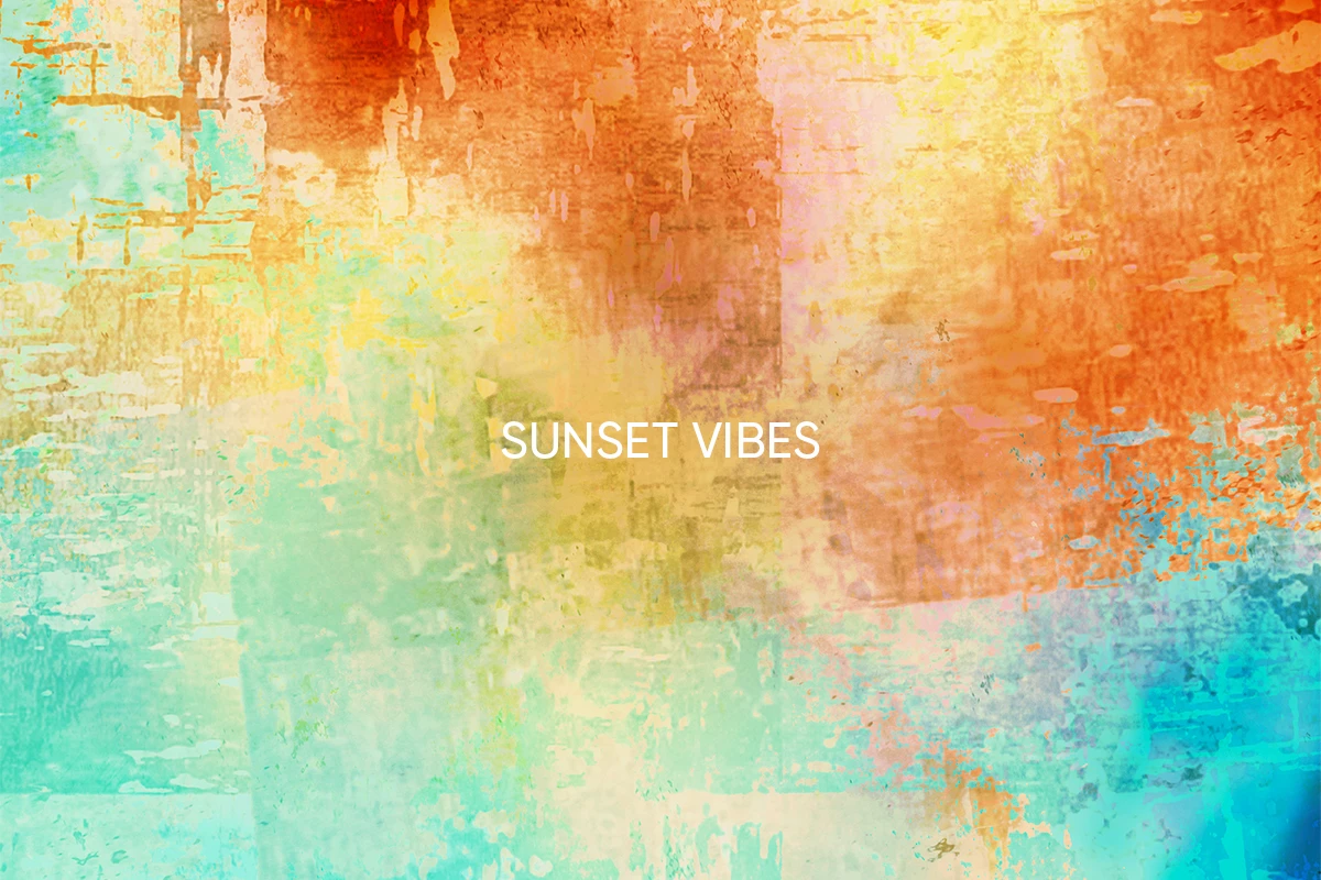 sunset themed color palette