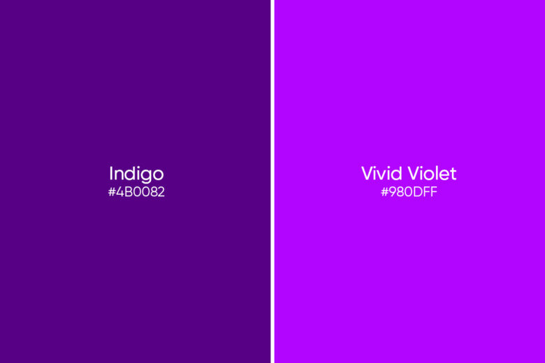 indigo vs vivid violet