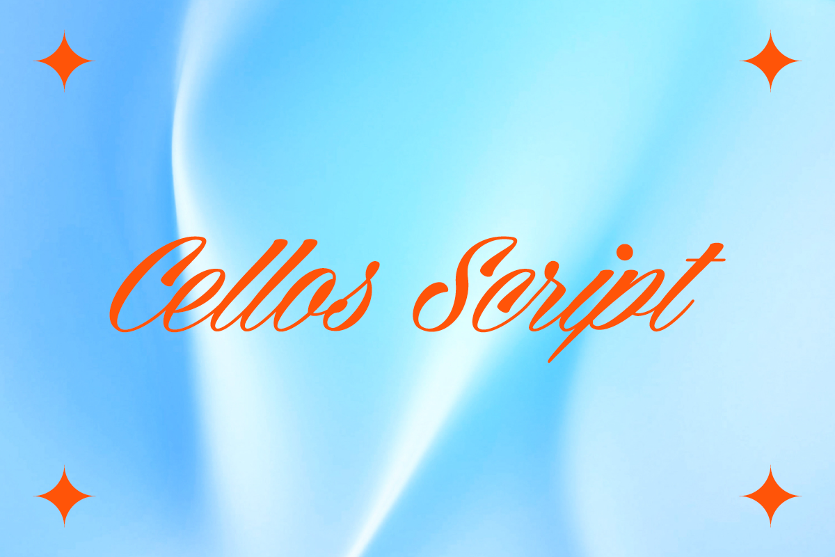 cellos script trendy font for graphic designers