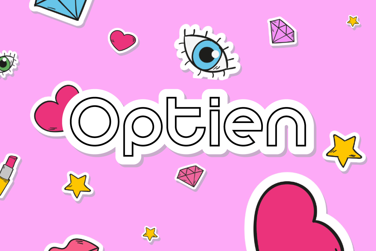 trendy font of optien font