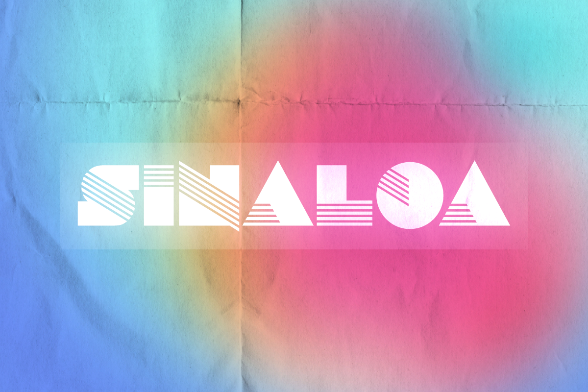 cool text design in sinaloa font