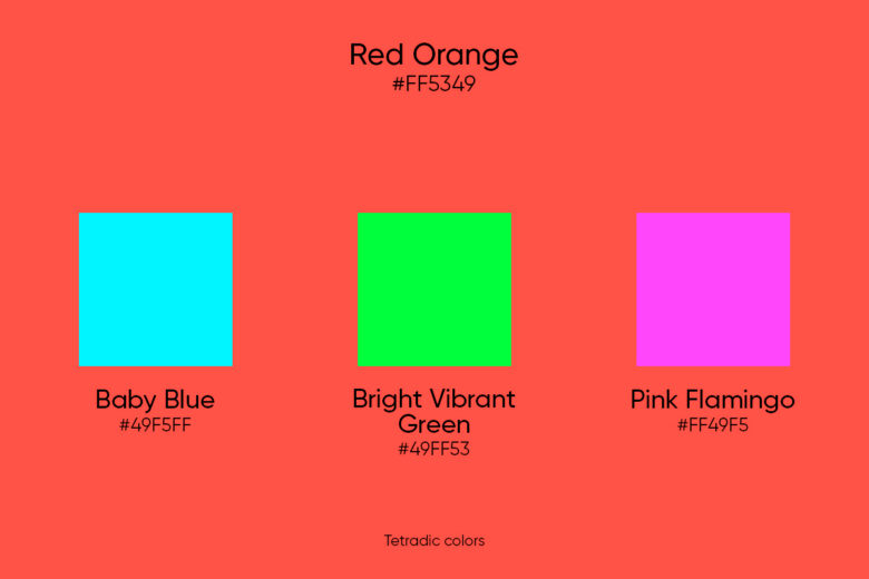 bright orange  Color Palette Ideas