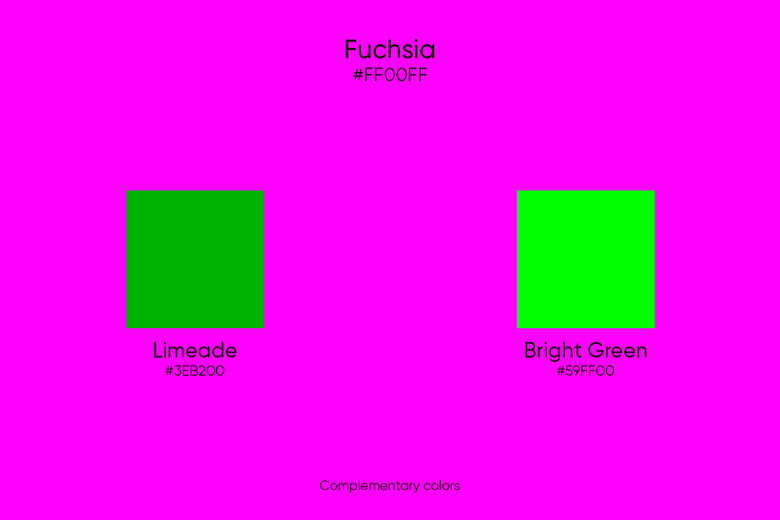 Difference Between Fuchsia and Hot Pink - infographic