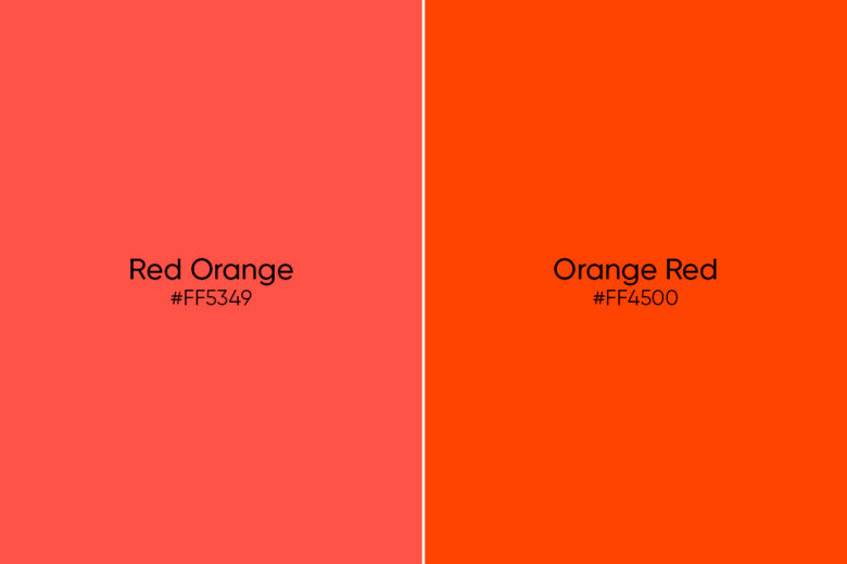 red orange vs orange red