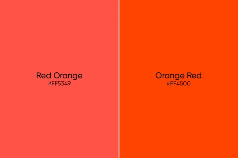 red orange vs orange red