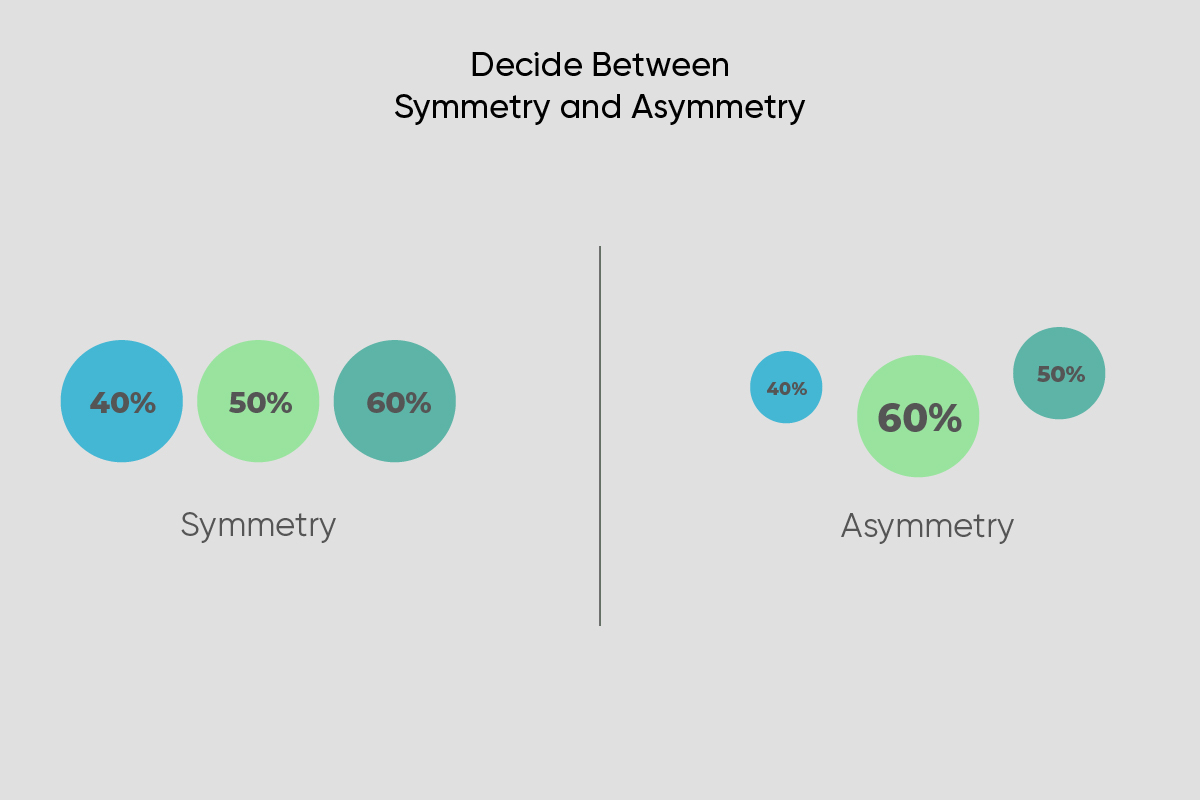 symmetrical design infographic tips