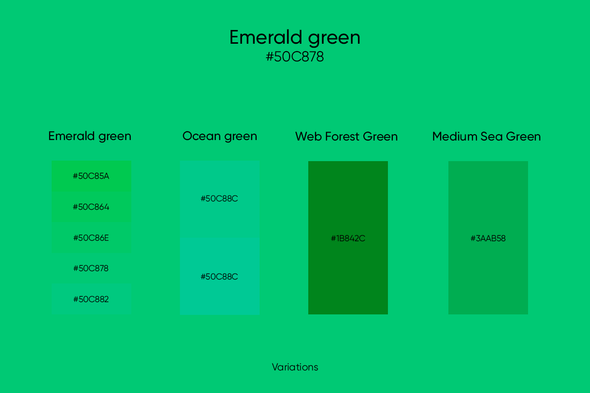 Emerald Green: Its Codes and Best Color Combinations - Picsart Blog