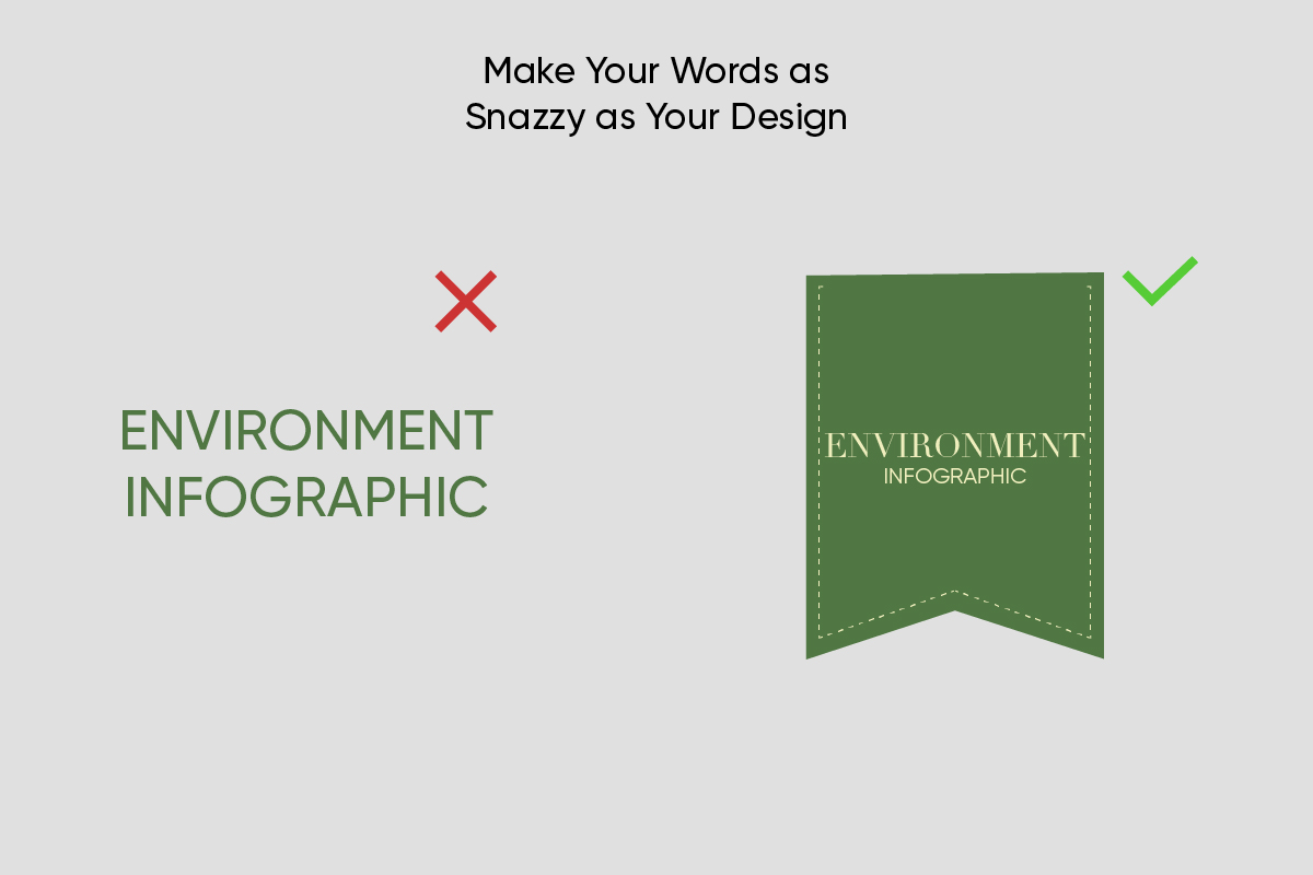 how to use typography in infographic design