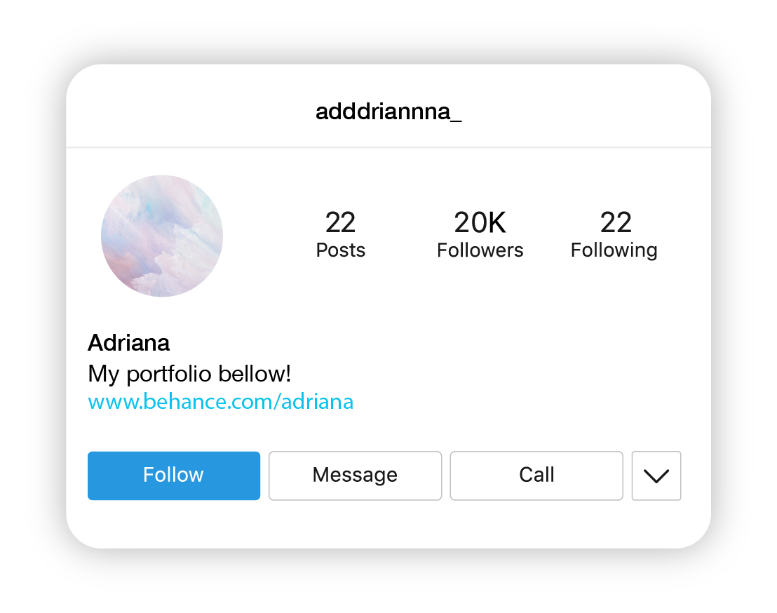 how to use instagram bio to promote your portfolio