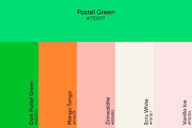 pastel green color scheme 2