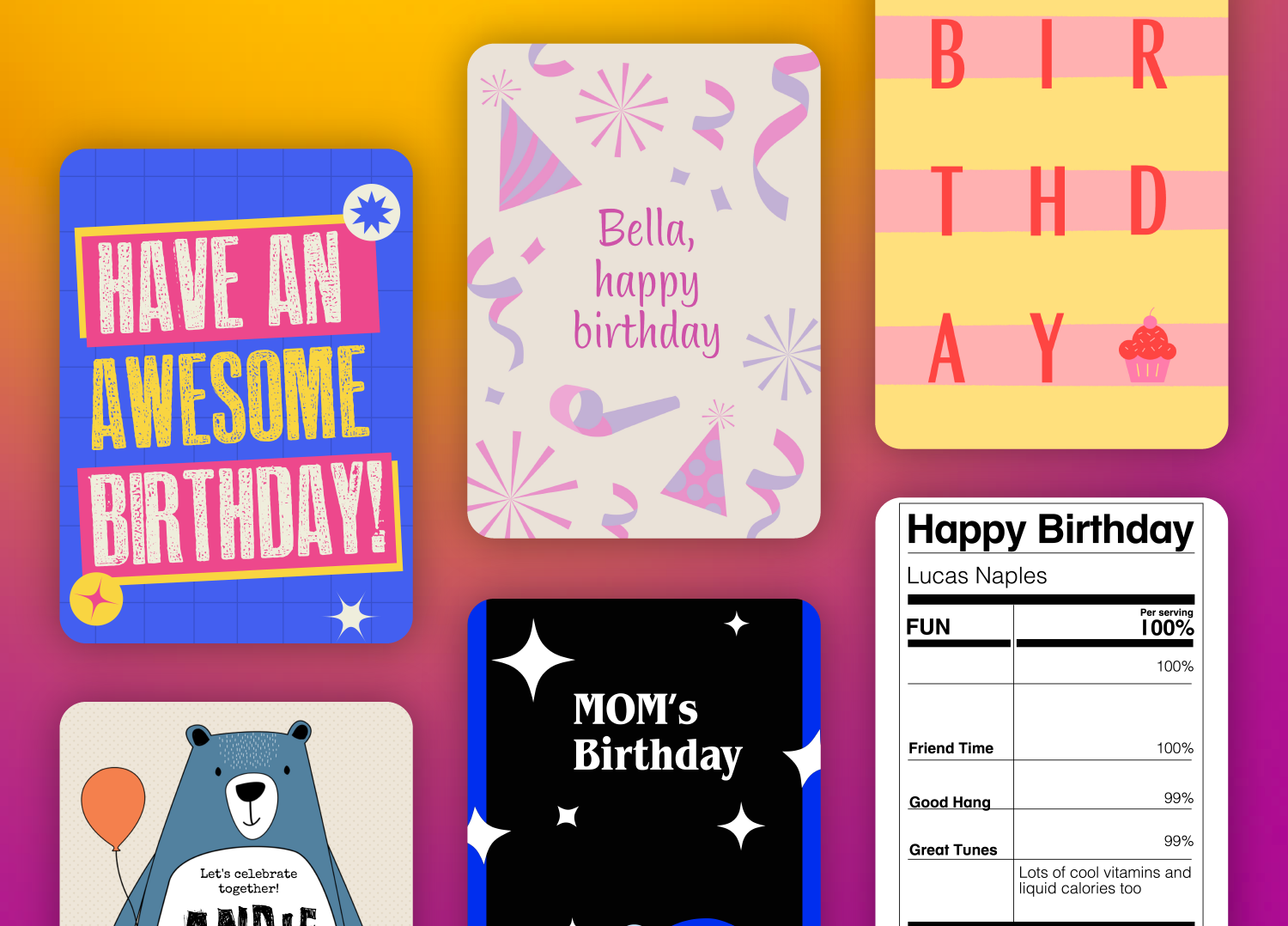 12 Funny Birthday Card Ideas - Picsart Blog