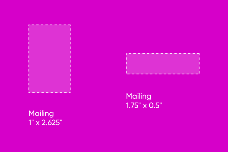 mailing label sizes