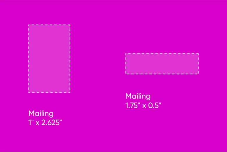 mailing label sizes