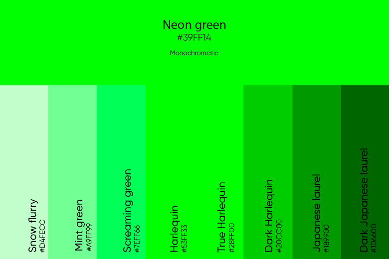 Neon Green Color: Codes, Meaning and Matching Colors - Picsart Blog