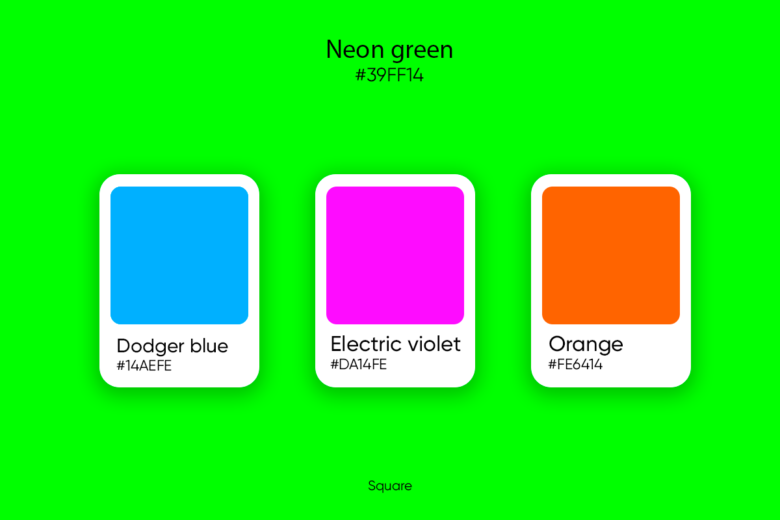 html neon colors