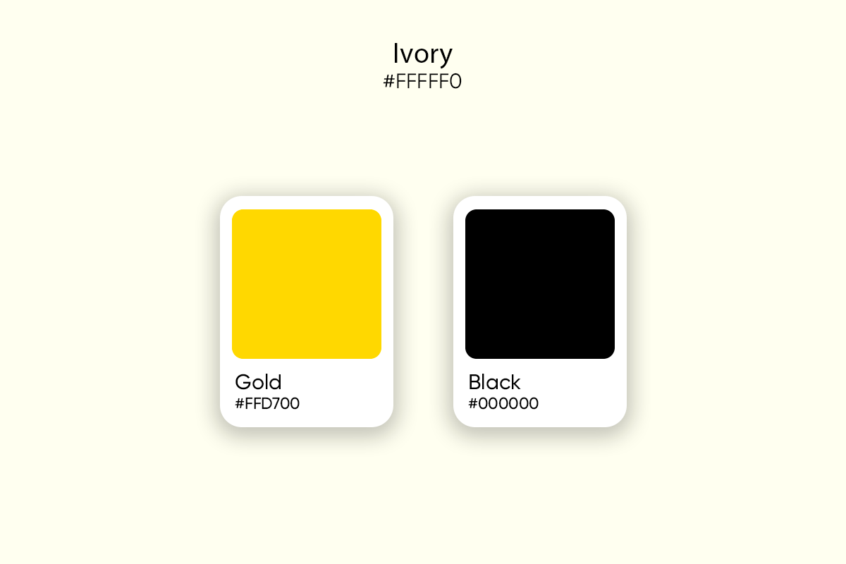 gold and black color scheme