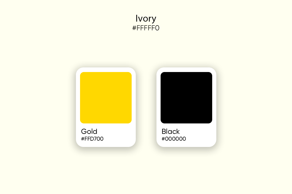 Ivory Color: Its Meaning, Similar Colors and Palette Ideas - Picsart Blog