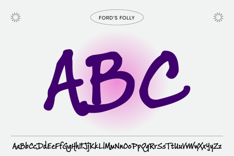 styled fonts ford's folly
