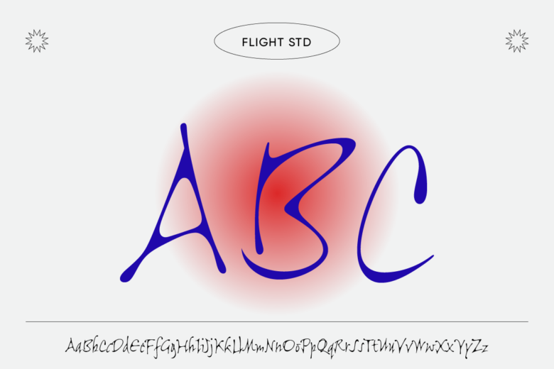 styled fonts flight